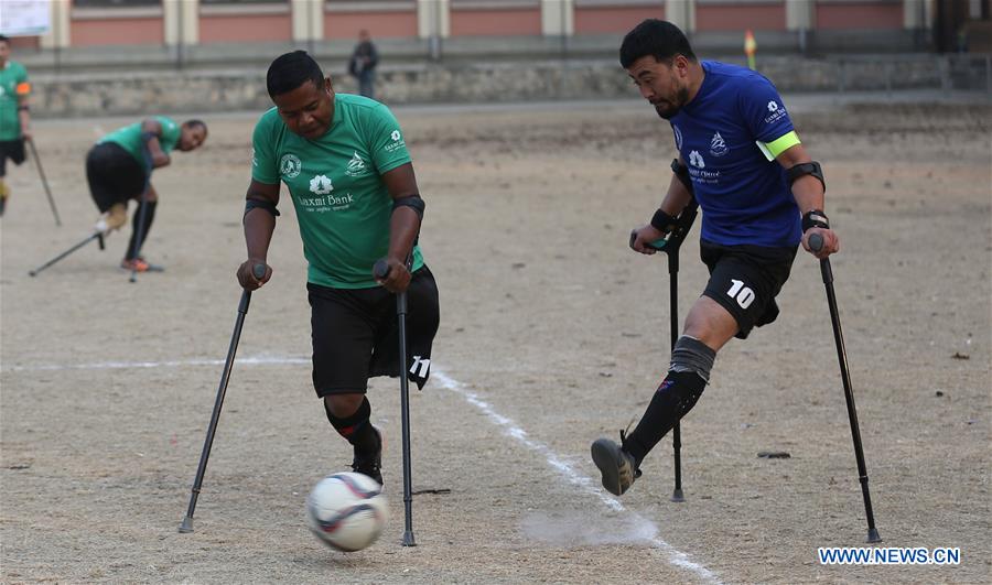 (SP)NEPAL-KATHMANDU-SOCCER-AMPUTEES