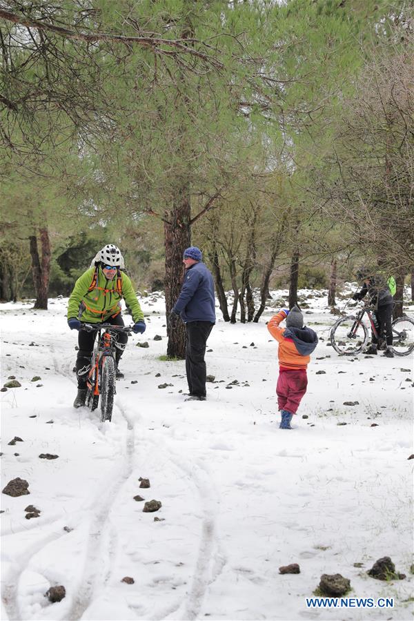 MIDEAST-GOLAN HEIGHTS-SNOW