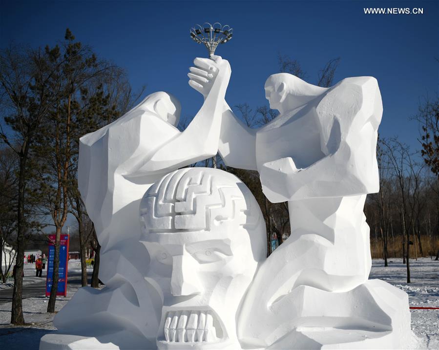 CHINA-HARBIN-SNOW SCULPTURE COMPETITION (CN)