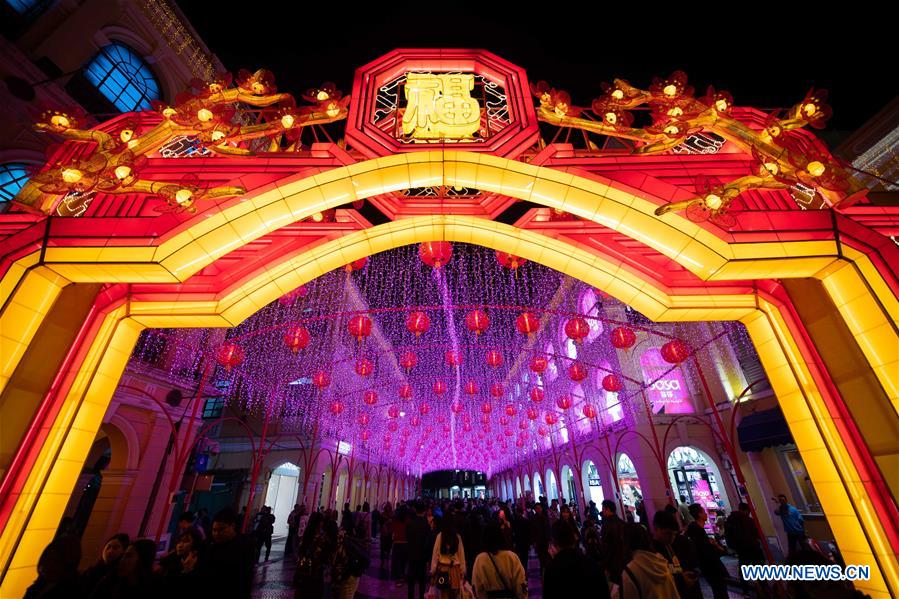 CHINA-MACAO-SPRING FESTIVAL-LANTERN DECORATION(CN)