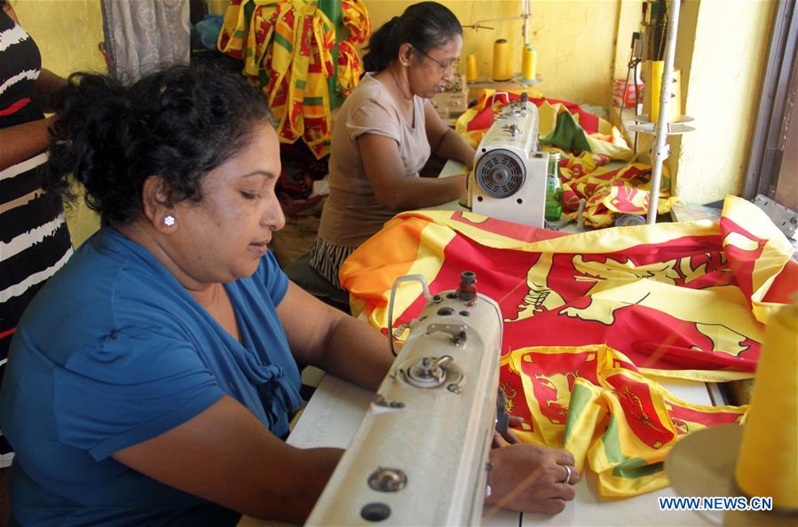 SRI LANKA-COLOMBO-INDEPENDENCE DAY-PREPARATION