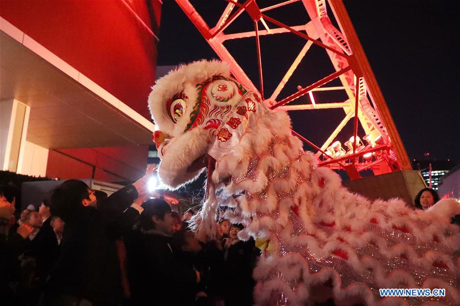 JAPAN-TOKYO TOWER-CHINESE NEW YEAR-CELEBRATION