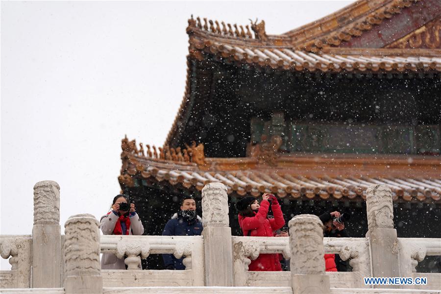 (InPalaceMuseum)CHINA-BEIJING-PALACE MUSEUM-SNOW (CN)