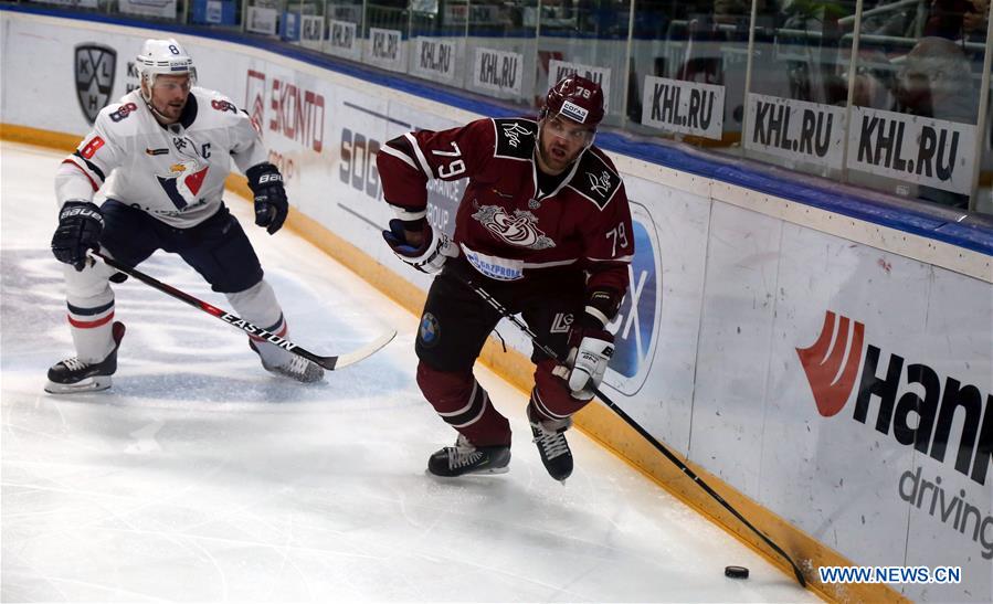 (SP)LATVIA-RIGA-ICE HOCKEY-KHL-DINAMO RIGA VS SLOVAN BRATISLAVA