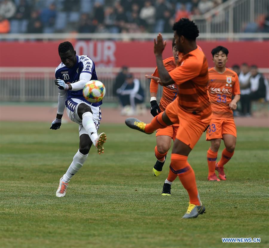 (SP)CHINA-SHANDONG-JINAN-AFC CHAMPIONS LEAGUE-PLAY OFF-LUNENG VS HANOI FC