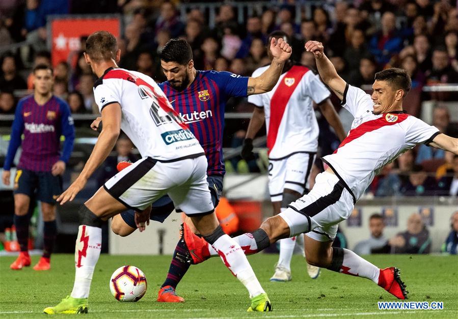 (SP)SPAIN-BARCELONA-SOCCER-LA LIGA-BARCELONA VS RAYO VALLECANO