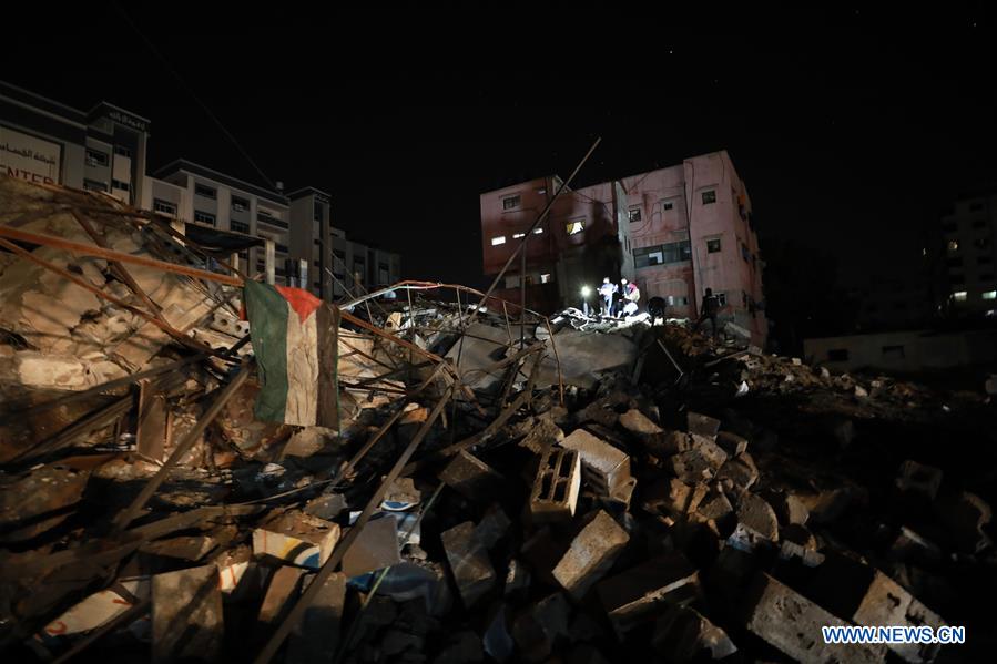 MIDEAST-GAZA CITY-AIR STRIKE