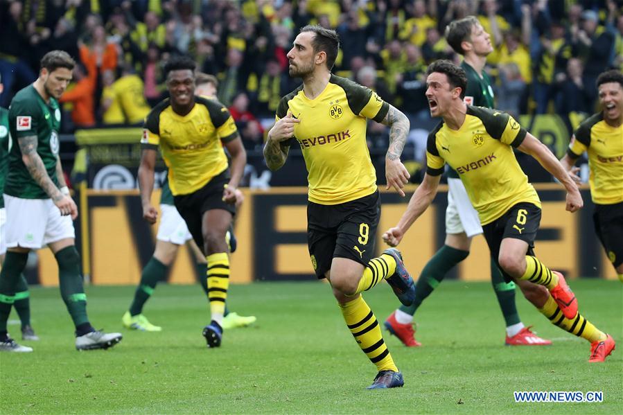 (SP)GERMANY-DORTMUND-SOCCER-BUNDESLIGA-DORTMUND VS WOLFSBURG