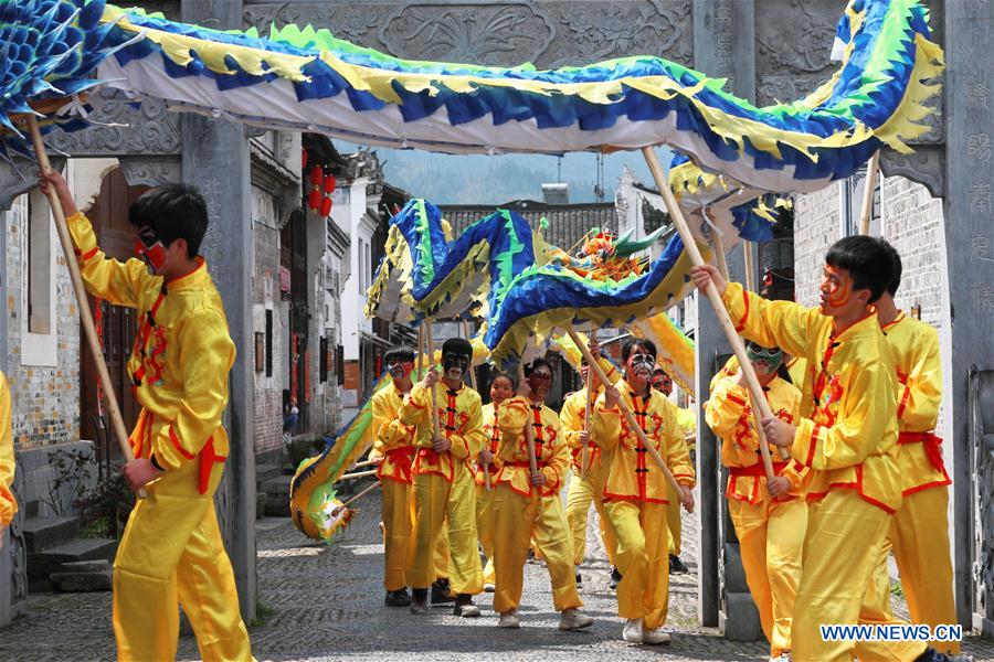 (SP)CHINA-GUIZHOU-JINPING-CULTURAL HERITAGE-DRAGON DANCE (CN)