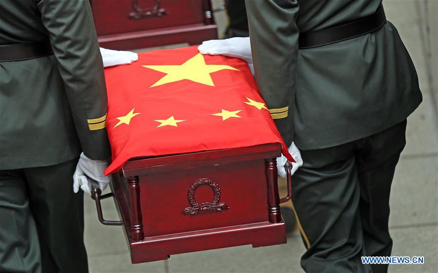 CHINA-SHENYANG-CPV SOLDIERS-REMAINS-BURIAL CEREMONY (CN)