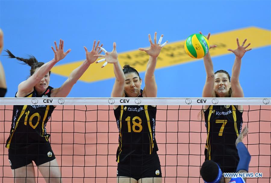 (SP)TURKEY-ISTANBUL-VOLLEYBALL-2019 EUROPEAN WOMEN'S CHAMPIONS LEAGUE-VAKIFBANK VS NOVARA