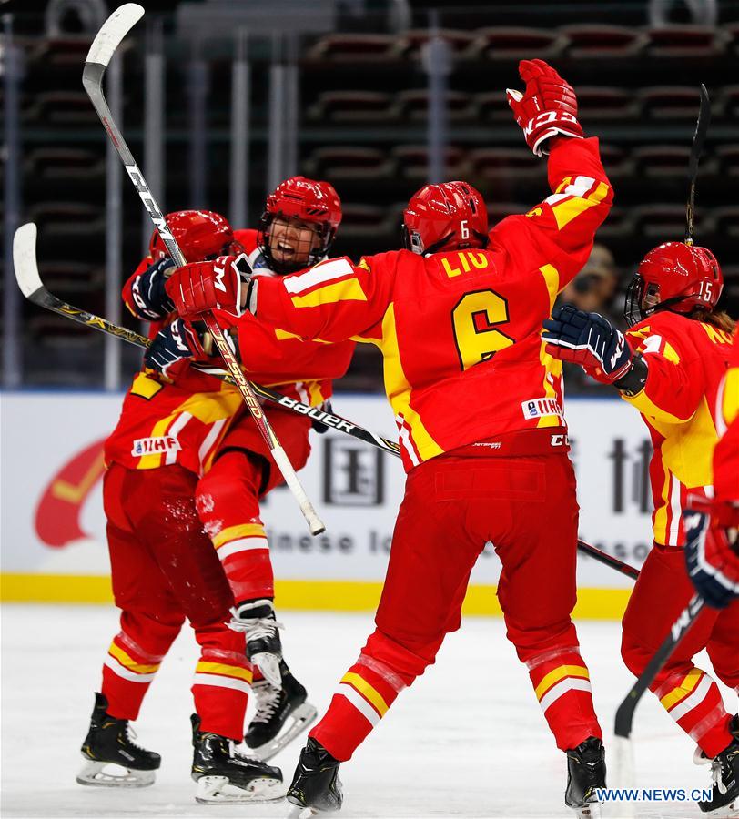 (SP)CHINA-BEIJING-ICE HOCKEY-IIHF-WOMEN'S WORLD CHAMPIONSHIP DIVISION I GROUP B(CN)