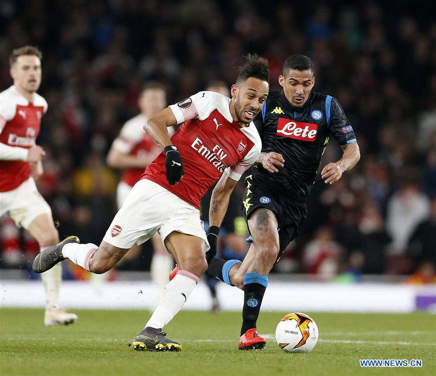 (SP)BRITAIN-LONDON-FOOTBALL-EUROPA LEAGUE-ARSENAL VS NAPOLI