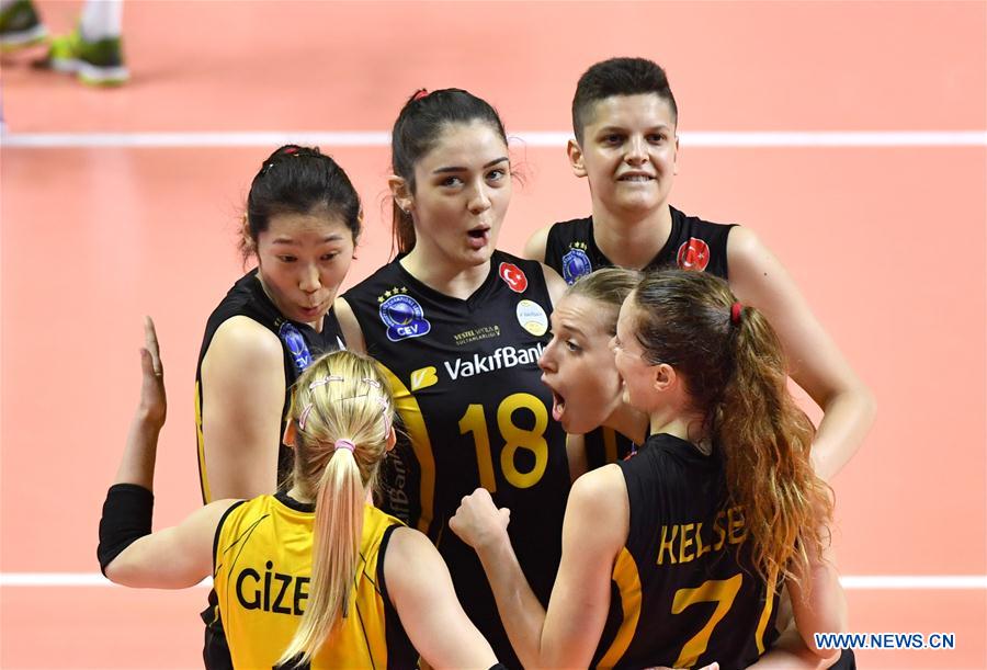 (SP)TURKEY-ISTANBUL-VOLLEYBALL-TURKISH WOMEN LEAGUE-VAKIFBANK VS FENERBAHCE