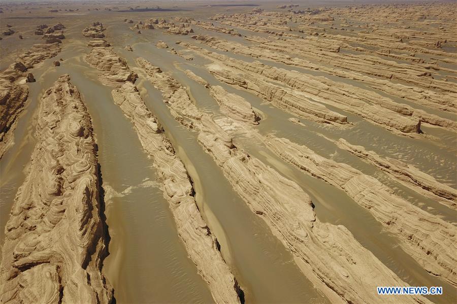 CHINA-GANSU-DUNHUANG-YARDANG GEOPARK