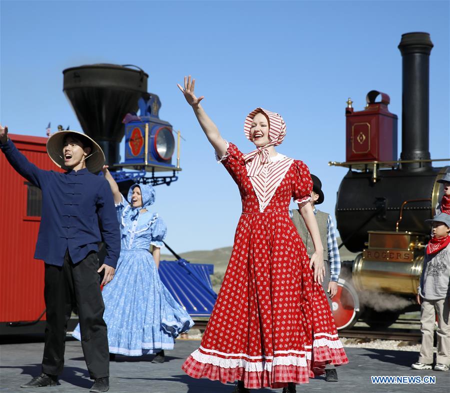 U.S.-SALT LAKE CITY-TRANSCONTINENTAL RAILROAD-ANNIVERSARY