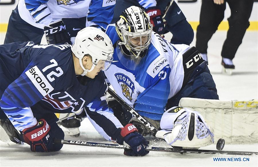 (SP)SLOVAKIA-KOSICE-ICE HOCKEY-IIHF-WORLD CHAMPIONSHIP-GROUP A-USA VS FIN