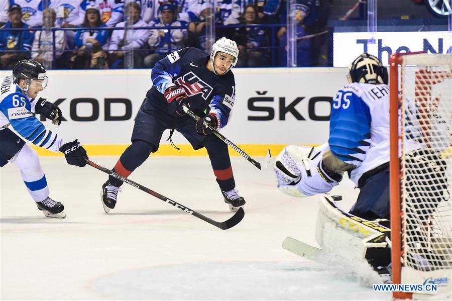 (SP)SLOVAKIA-KOSICE-ICE HOCKEY-IIHF-WORLD CHAMPIONSHIP-GROUP A-USA VS FIN