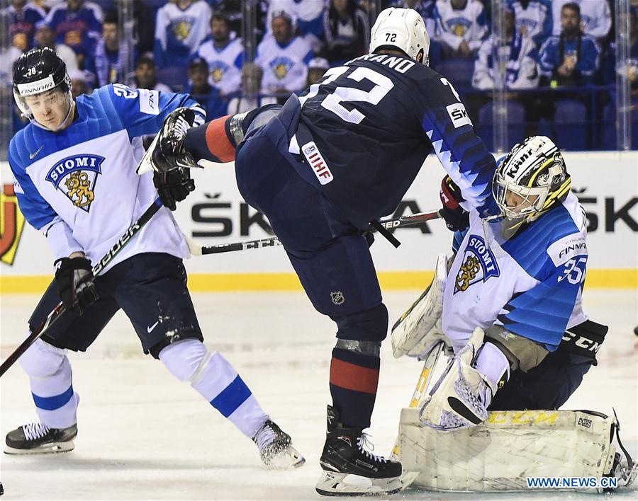 (SP)SLOVAKIA-KOSICE-ICE HOCKEY-IIHF-WORLD CHAMPIONSHIP-GROUP A-USA VS FIN