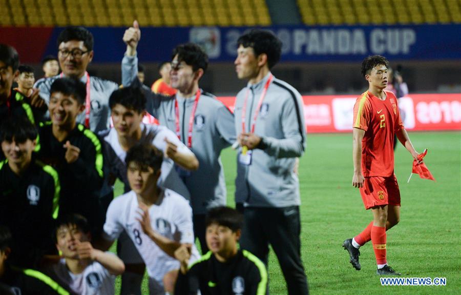 (SP)CHINA-CHENGDU-FOOTBALL-PANDA CUP INTERNATIONAL YOUTH TOURNAMENT-CHN U18 VS KOR U18 (CN)