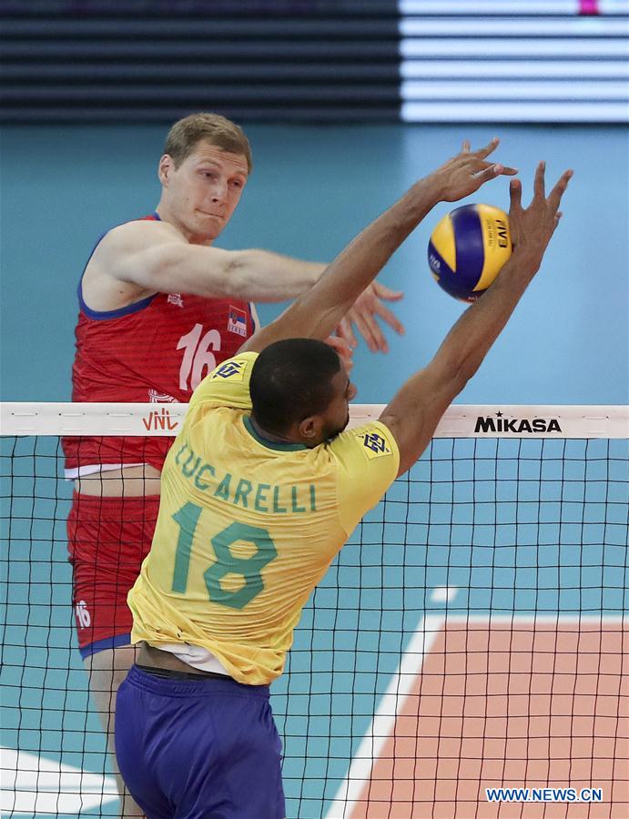 (SP)PORTUGAL-GONDOMAR-VOLLEYBALL-FIVB NATIONS LEAGUE-BRAZIL VS PORTUGAL