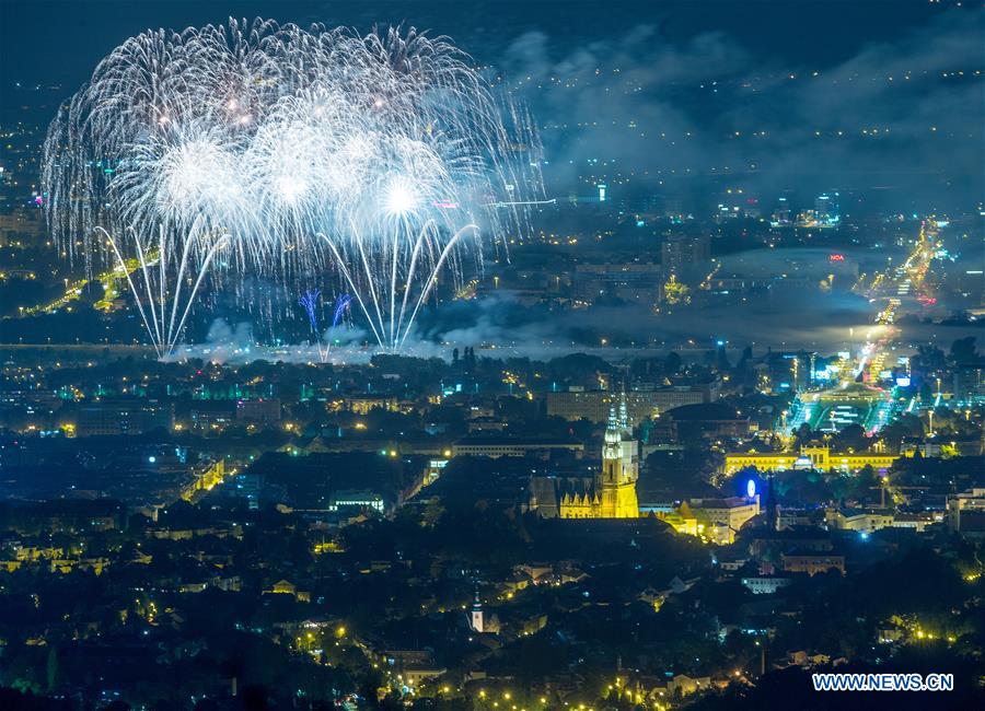  CROATIA-ZAGREB-FIREWORKS