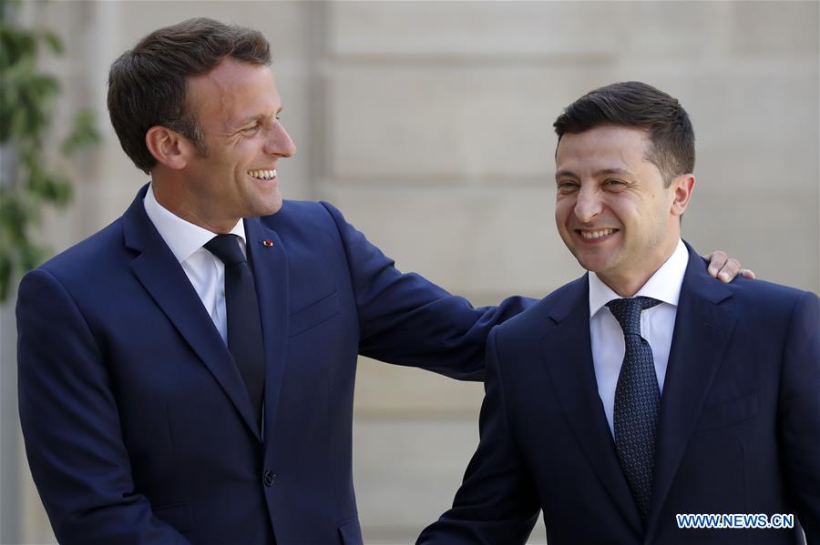 FRANCE-PARIS-PRESIDENT-UKRAINE-PRESIDENT-MEETING