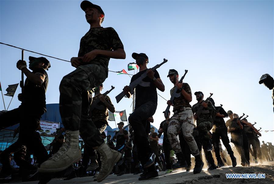 MIDEAST-GAZA-MILITARY-GRADUATION CEREMONY