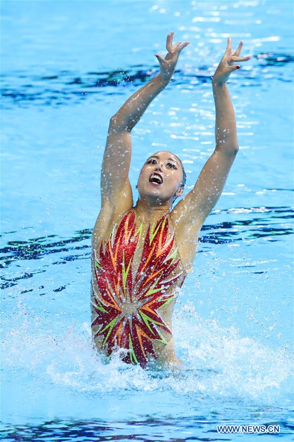 (SP)SOUTH KOREA-GWANGJU-FINA WORLD CHAMPIONSHIPS-ARTISTIC SWIMMING-WOMEN'S SOLO TECHNICAL FINAL