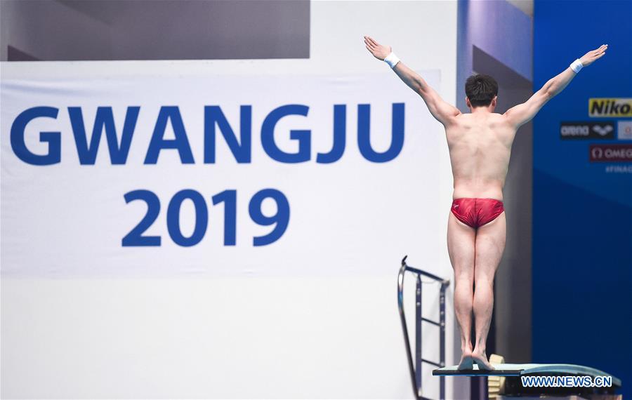 (SP)SOUTH KOREA-GWANGJU-FINA WORLD CHAMPIONSHIPS-DIVING-MEN'S 3M SPRINGBOARD SEMIFINAL