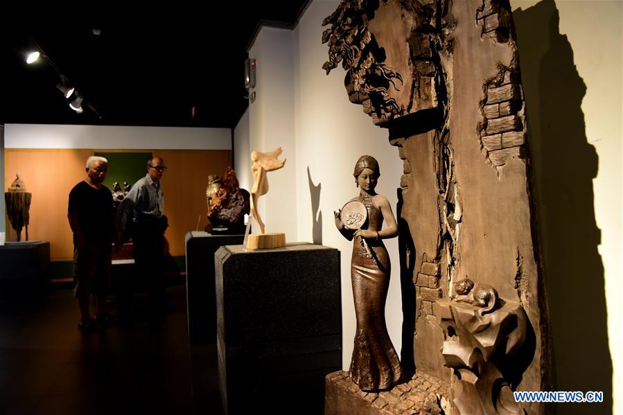 CHINA-TAIWAN-WOOD CARVING EXHIBITION(CN)