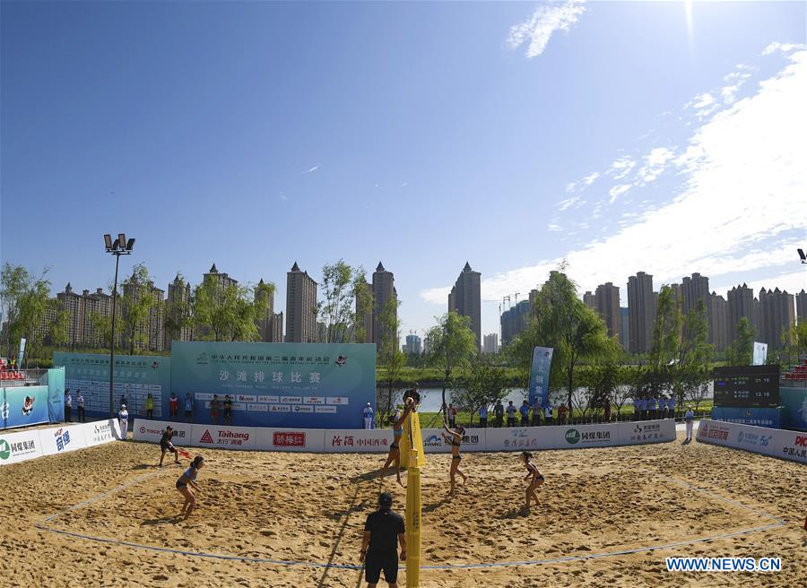 (SP)CHINA-TAIYUAN-2ND YOUTH GAMES-BEACH VOLLEYBALL (CN)