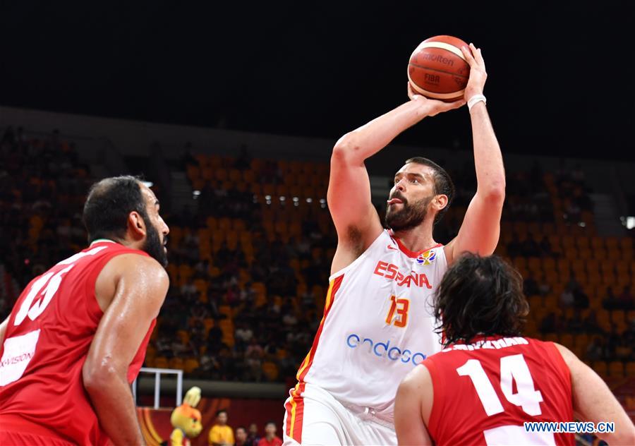 (SP)CHINA-GUANGZHOU-BASKETBALL-FIBA WORLD CUP-GROUP C-ESP VS IRI(CN)