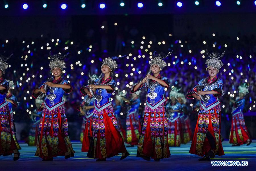 (SP)CHINA-ZHENGZHOU-NATIONAL TRADITIONAL GAMES OF ETHNIC MINORITIES-OPENING CEREMONY (CN)