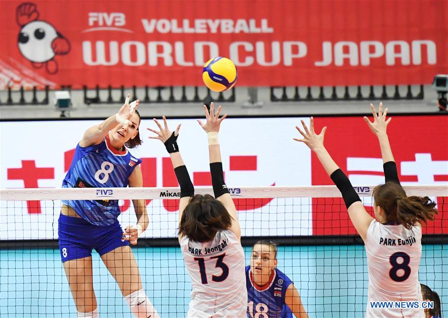 (SP)JAPAN-YOKOHAMA-VOLLEYBALL-WOMEN'S WORLD CUP-RUS VS KOR