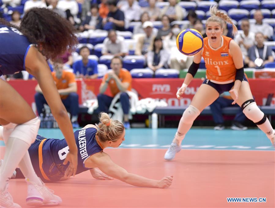 (SP)JAPAN-TOYAMA-VOLLEYBALL-WOMEN'S WORLD CUP-CMR VS NED