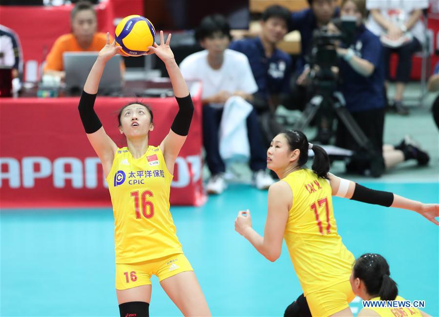 (SP)JAPAN-OSAKA-VOLLEYBALL-WOMEN'S WORLD CUP-CHN VS SRB