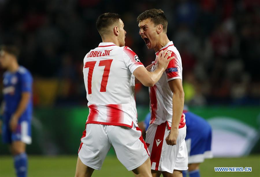 (SP)SERBIA-BELGRADE-FOOTBALL-CHAMPIONS LEAGUE-CRVENA ZVEZDA VS OLYMPIACOS