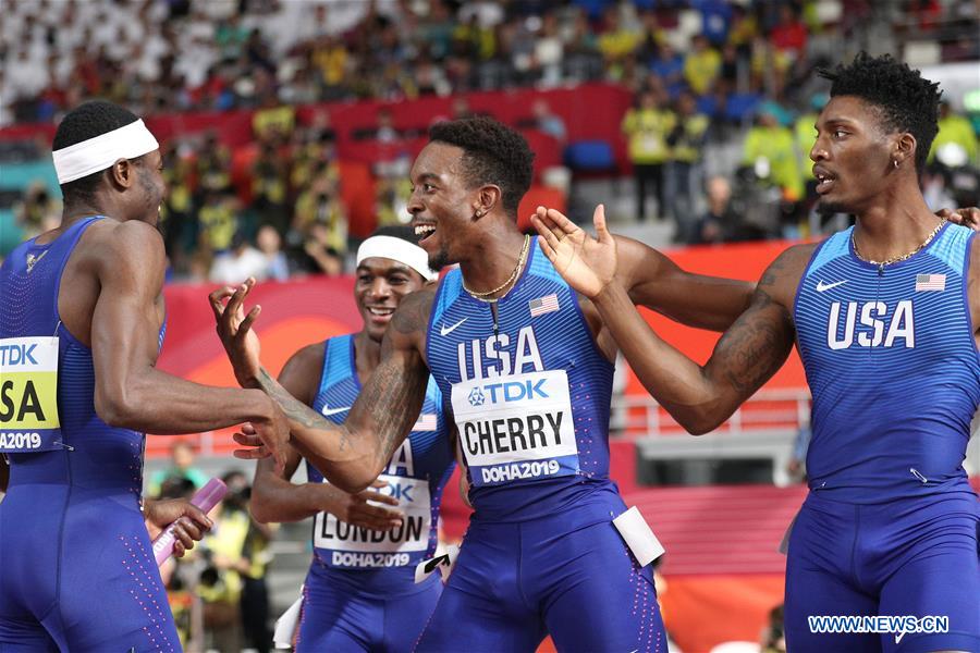 (SP)QATAR-DOHA-ATHLETICS-IAAF WORLD CHAMPIONSHIPS-MEN'S 4X400M RELAY