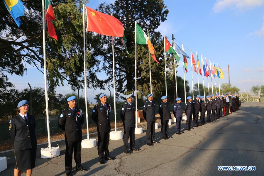 CYPRUS-NICOSIA-UN MEDAL-POLICE-PRESENTATION