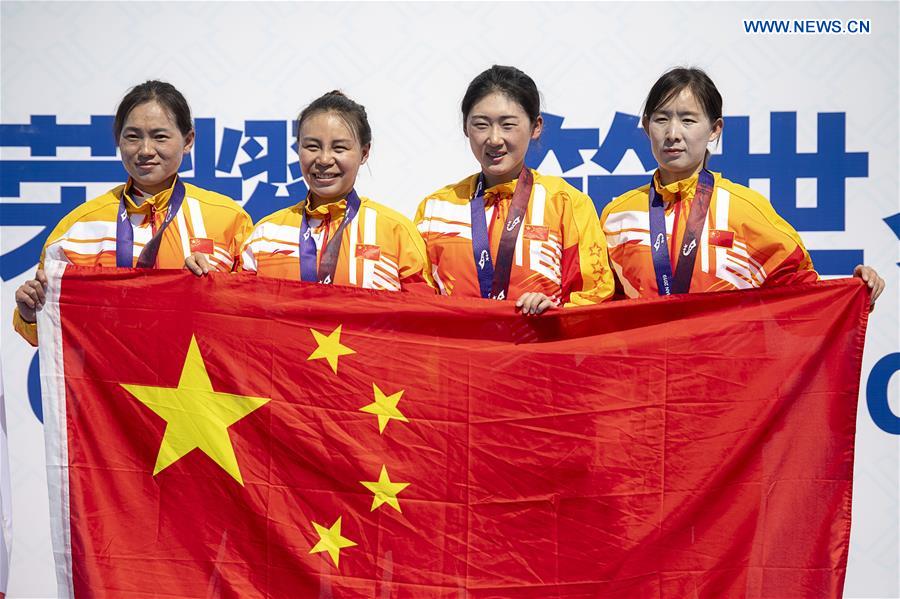 (SP)CHINA-WUHAN-7TH MILITARY WORLD GAMES-CYCLING ROAD-WOMEN'S TEAM ROAD RACE