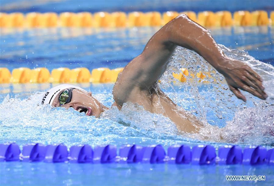 (SP)CHINA-WUHAN-CISM-7TH MILITARY WORLD GAMES-MEN 400M FREESTYLE