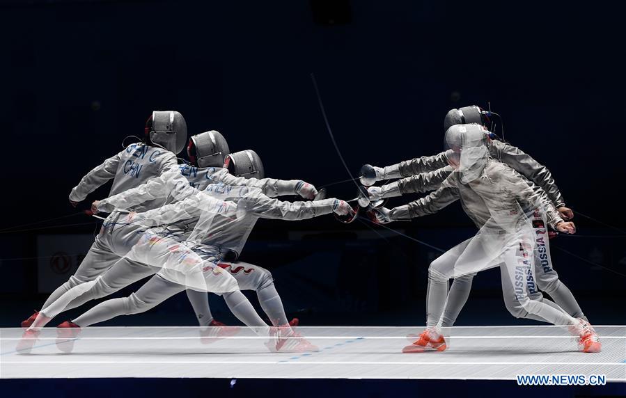 (SP)CHINA-WUHAN-7TH MILITARY WORLD GAMES-FENCING