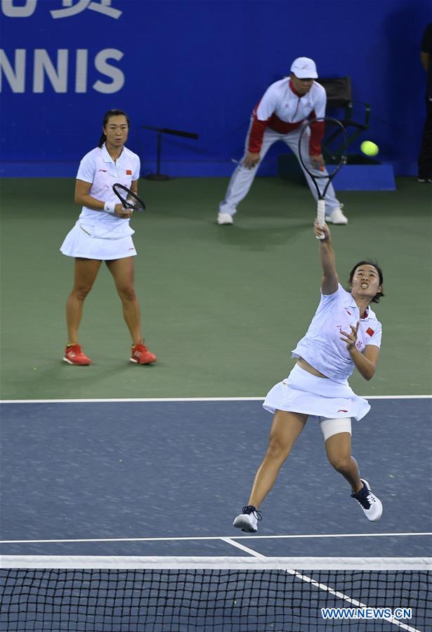 (SP)CHINA-WUHAN-7TH MILITARY WORLD GAMES-TENNIS