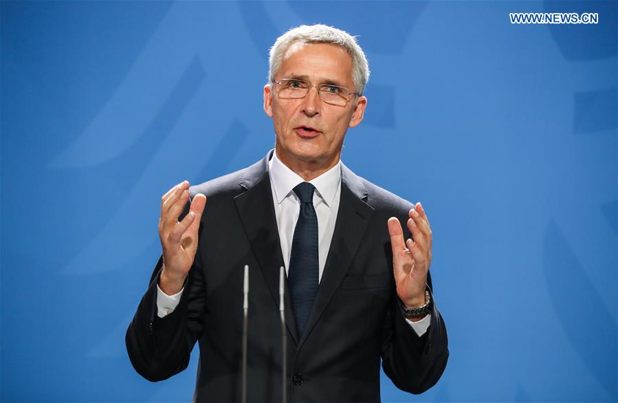 GERMANY-BERLIN-NATO-STOLTENBERG-VISIT