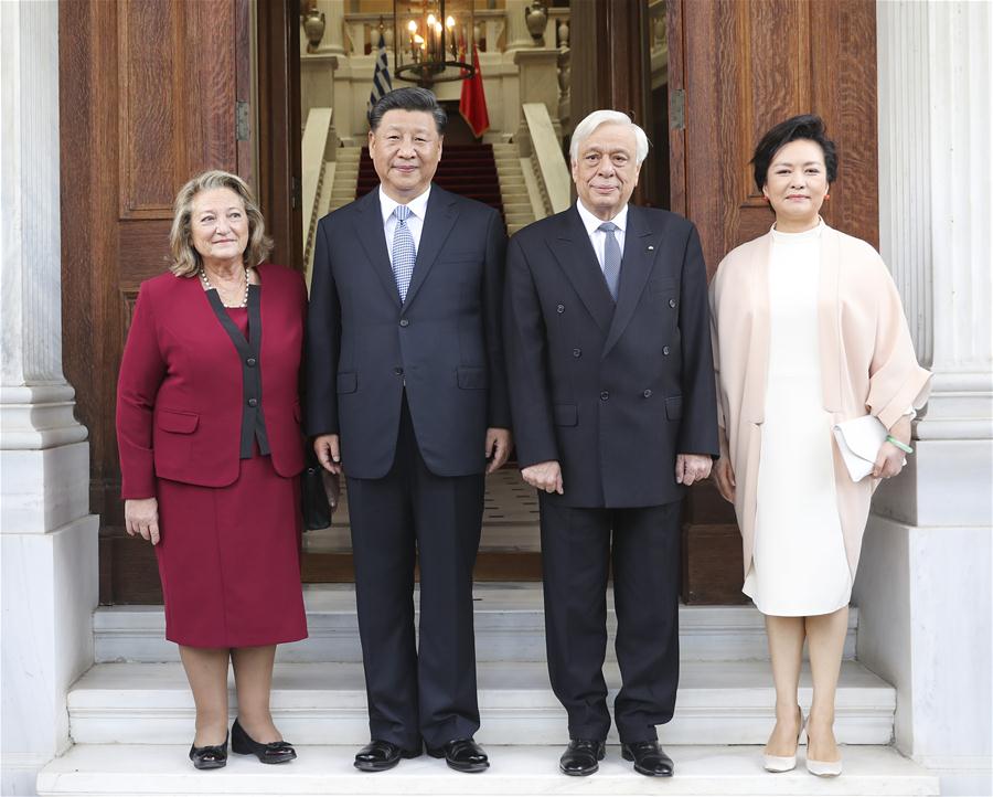 GREECE-ATHENS-XI JINPING-GREEK PRESIDENT-TALKS