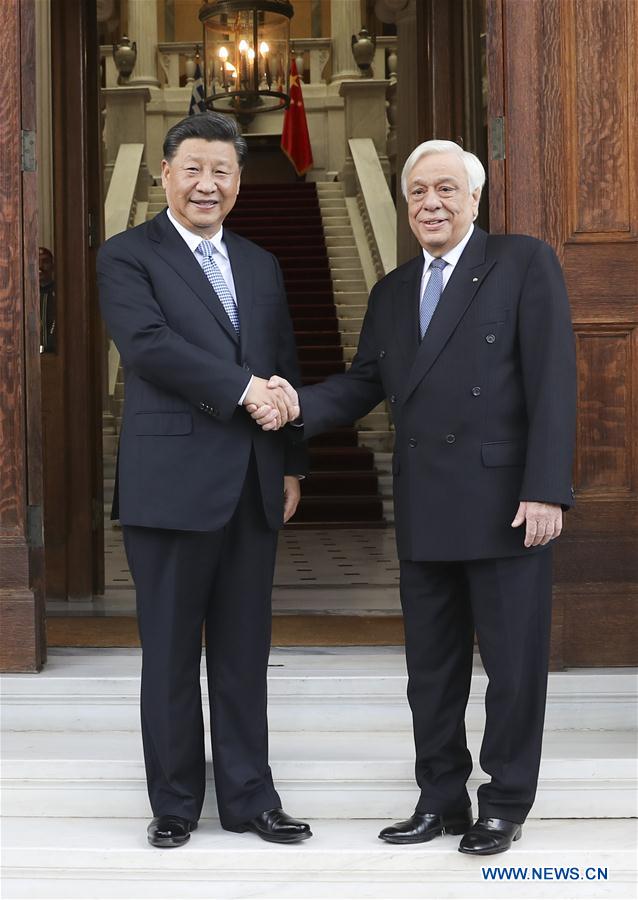 GREECE-ATHENS-XI JINPING-GREEK PRESIDENT-TALKS