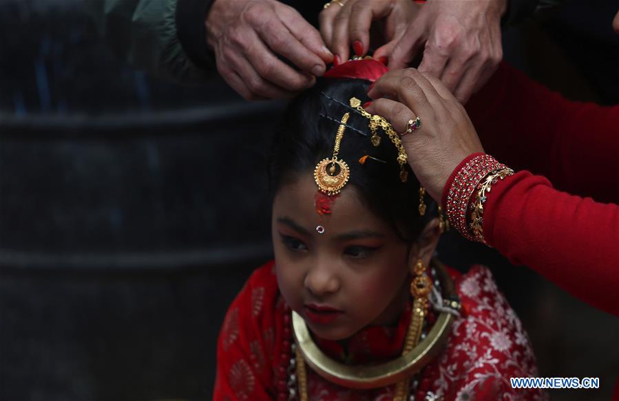 NEPAL-KATHMANDU-CULTURE-BEL BIBAHA CEREMONY