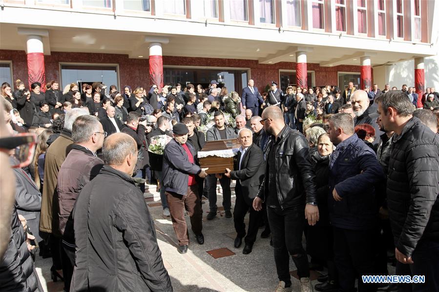 ALBANIA-EARTHQUAKE-FUNERAL