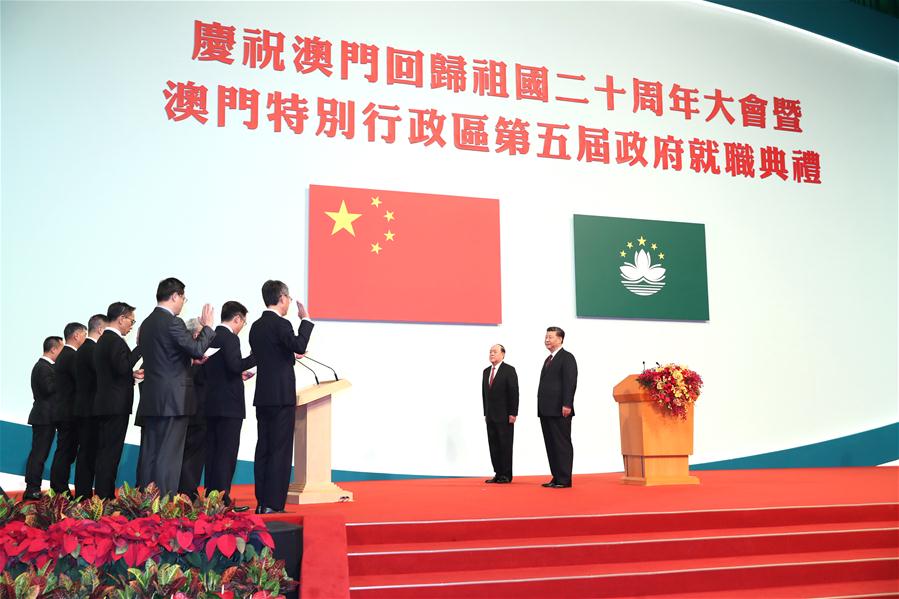 CHINA-MACAO-XI JINPING-ANNIVERSARY GATHERING-INAUGURATION (CN)